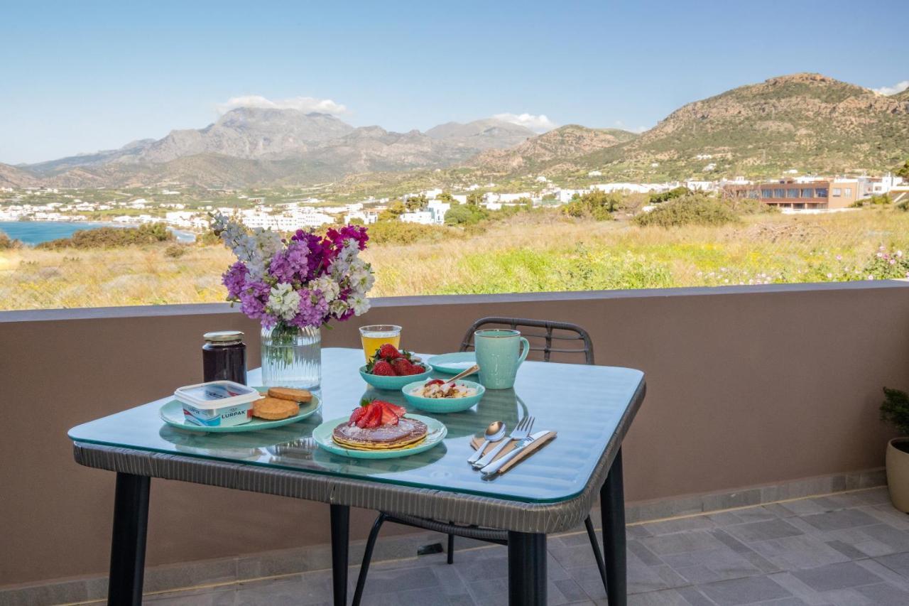 Studio Athena With Panoramic View Of Makrygialos Pilalímata Exteriér fotografie