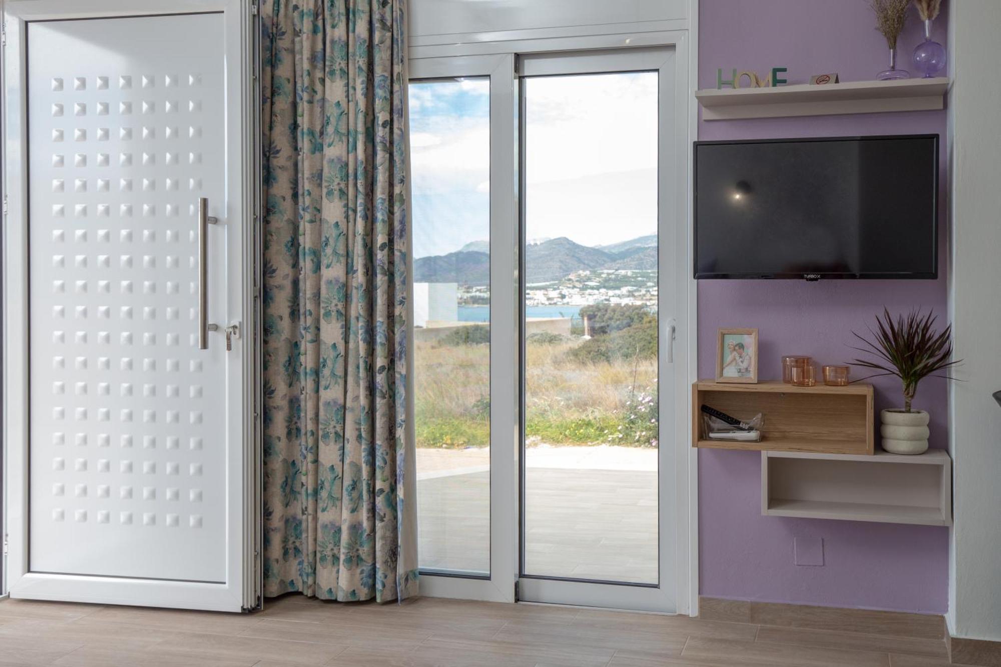 Studio Athena With Panoramic View Of Makrygialos Pilalímata Exteriér fotografie
